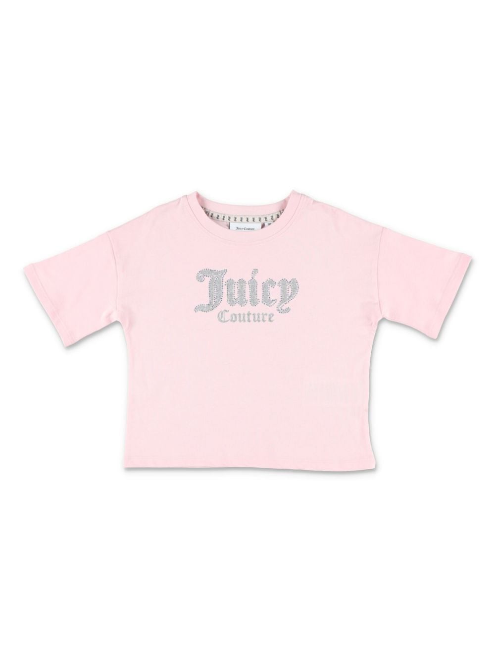 juicy couture kids logo-embellished shorts and t-shirt set - rose