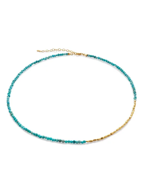 Monica Vinader Collana Mini Nugget con turchese