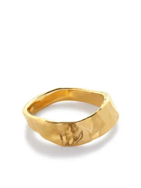 Monica Vinader Capri stacking hammered ring