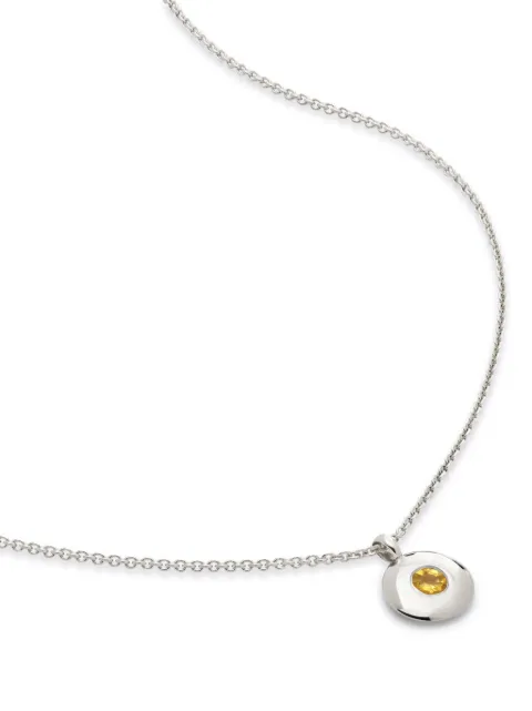 Monica Vinader November citrine birthstone necklace