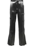 HELIOT EMIL Liquid Metal straight-leg cargo trousers - Grey