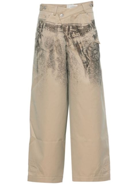 Feng Chen Wang graphic-print trousers