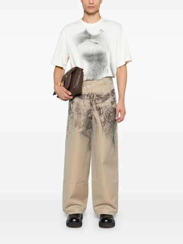 Feng Chen Wang グラフィック パンツ | ニュートラル | FARFETCH JP