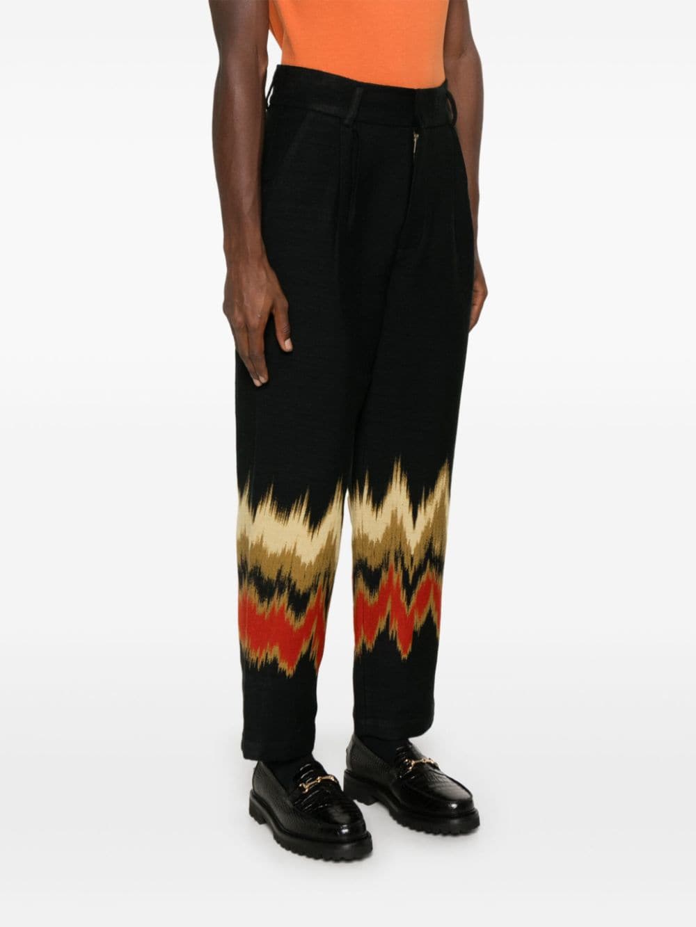 Shop Labrum London Blurred Trousers In Black