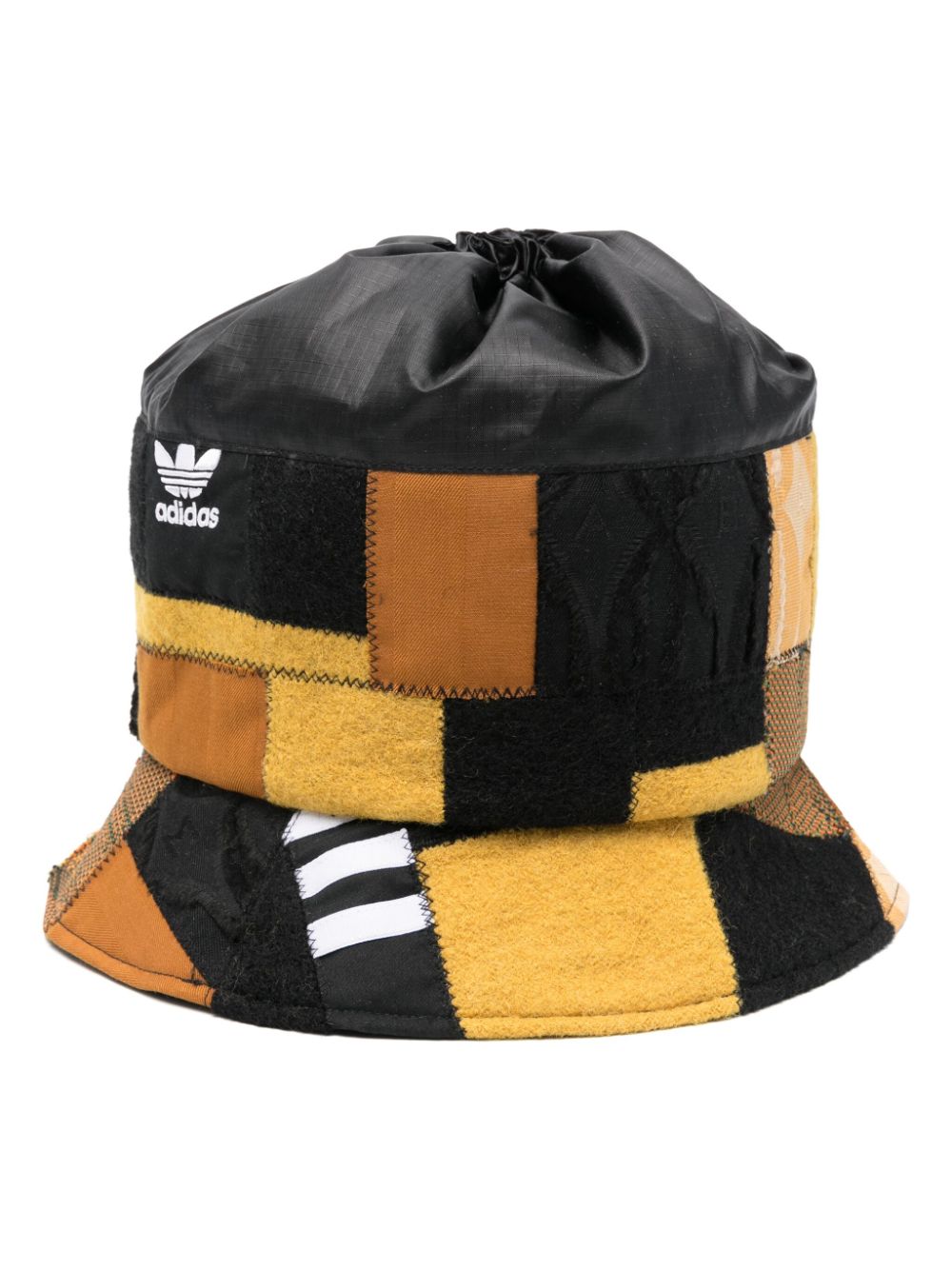 x adidas patchwork tie-top bucket hat