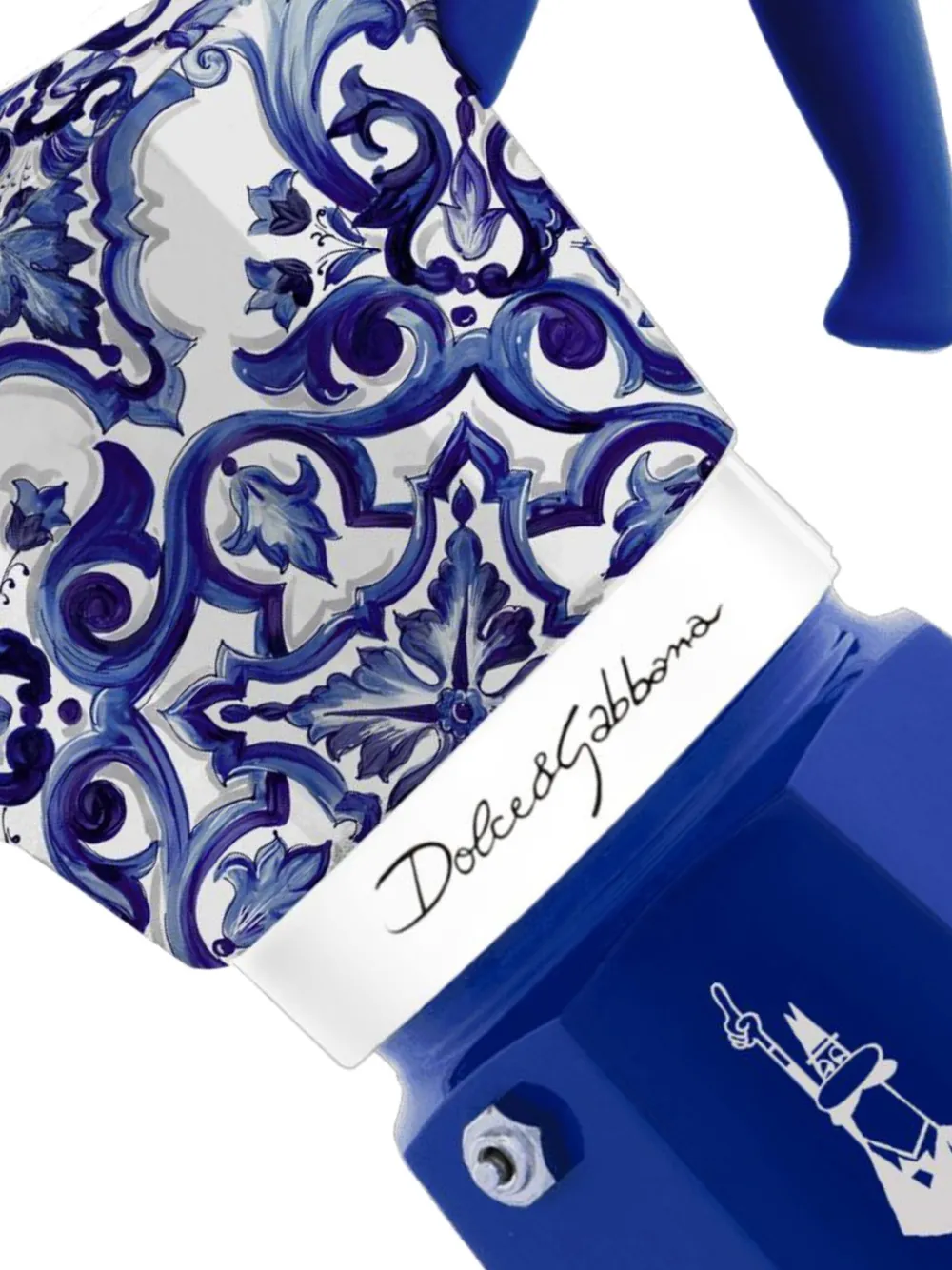 Dolce & Gabbana x Bialetti Moka Express medium koffiezetapparaat (130ml) - Blauw
