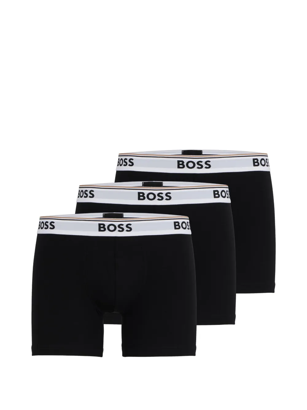 BOSS logo-waistband jersey boxers (pack of three) | Black | Image 1