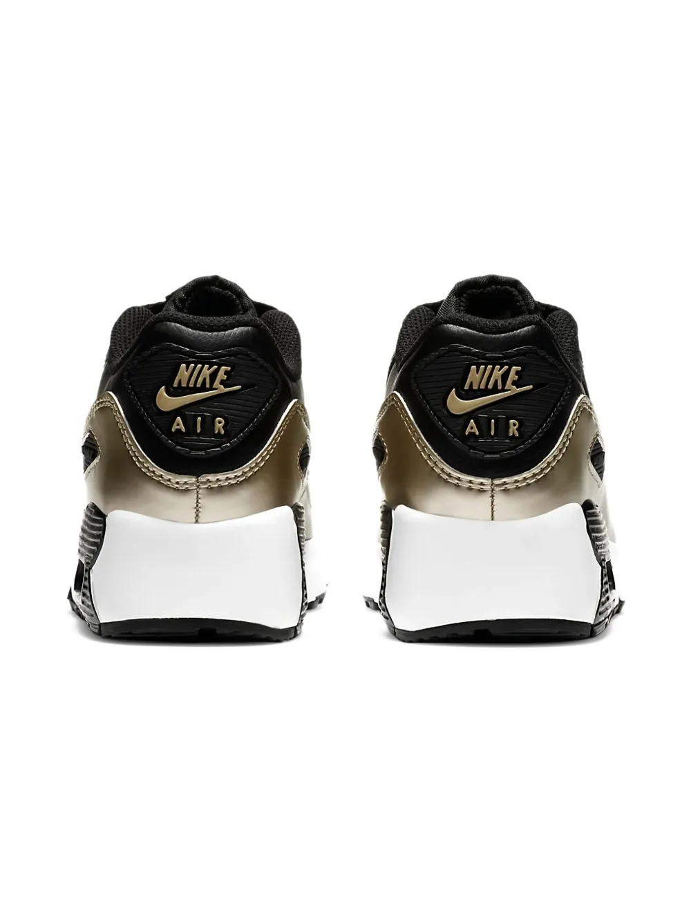 Nike Kids Air Max 90 LTR "Metallic Gold" sneakers Black