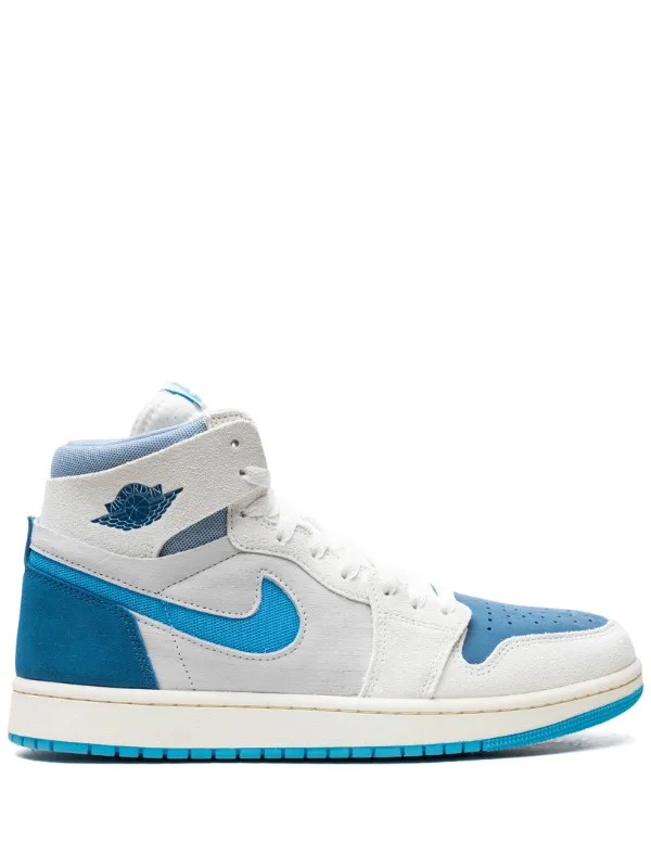 NIKE ☆ Air Jordan 1 High Zoom Comfort 2 'Dark Powder Blue' The Air Jordan 1 High Zoom CMFT 2 Dark Powder Blue Releases