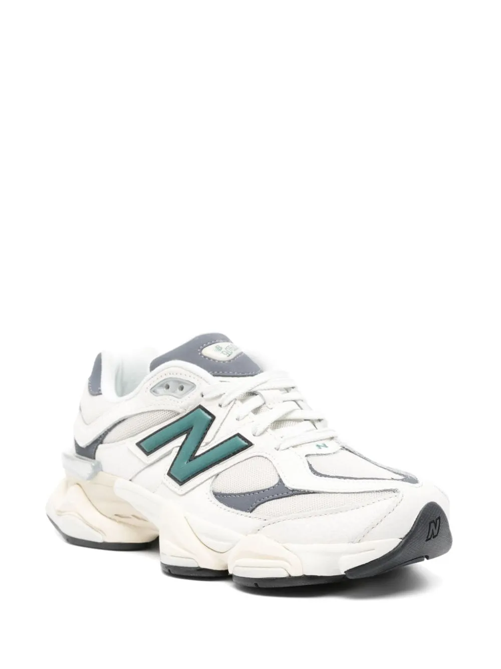New Balance 9060 Leather And Mesh Sneakers In White