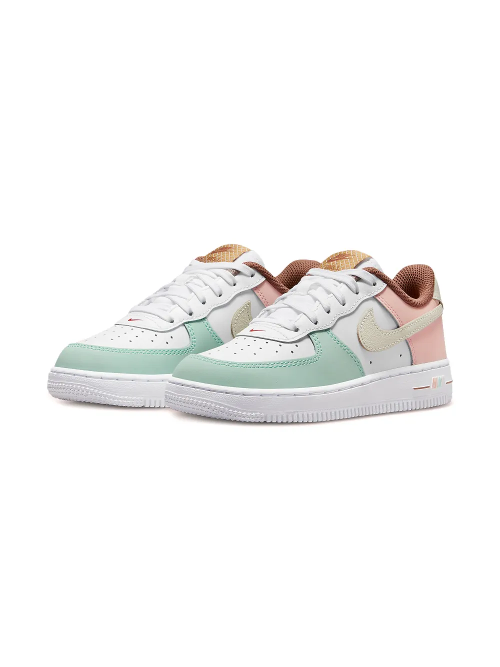Nike Kids Air Force 1 Low LV8 "Ice Cream" sneakers Wit