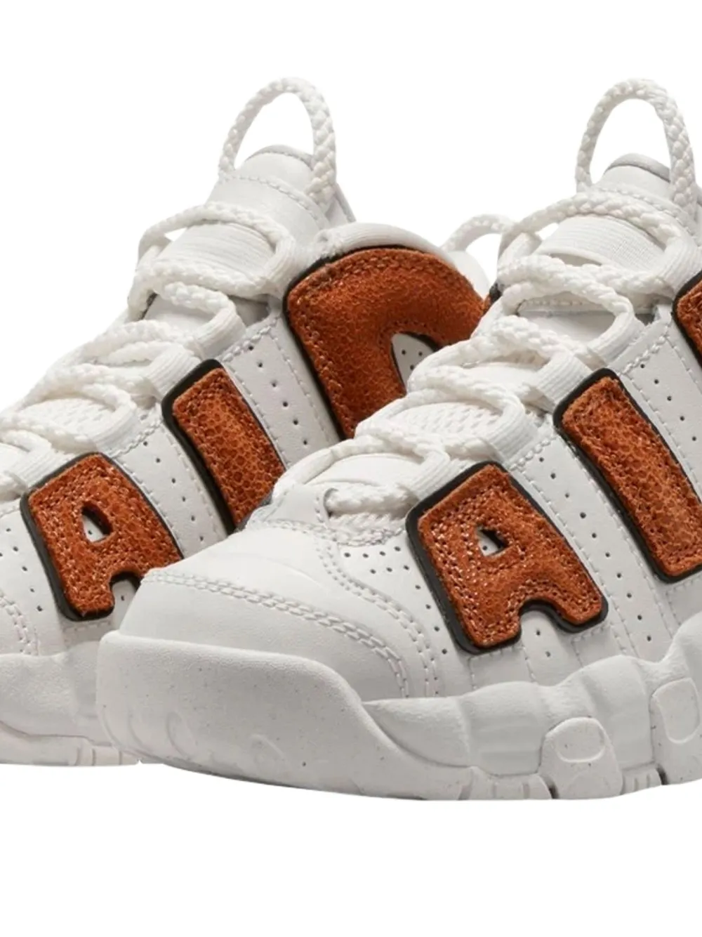 Nike Kids Air More Uptempo Phantom/Black/Orange Trance/Sail/Dark Russet sneakers - Wit
