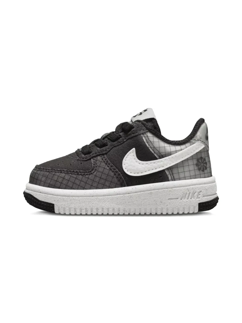 Nike Kids Force 1 Crater "Grid" sneakers Black