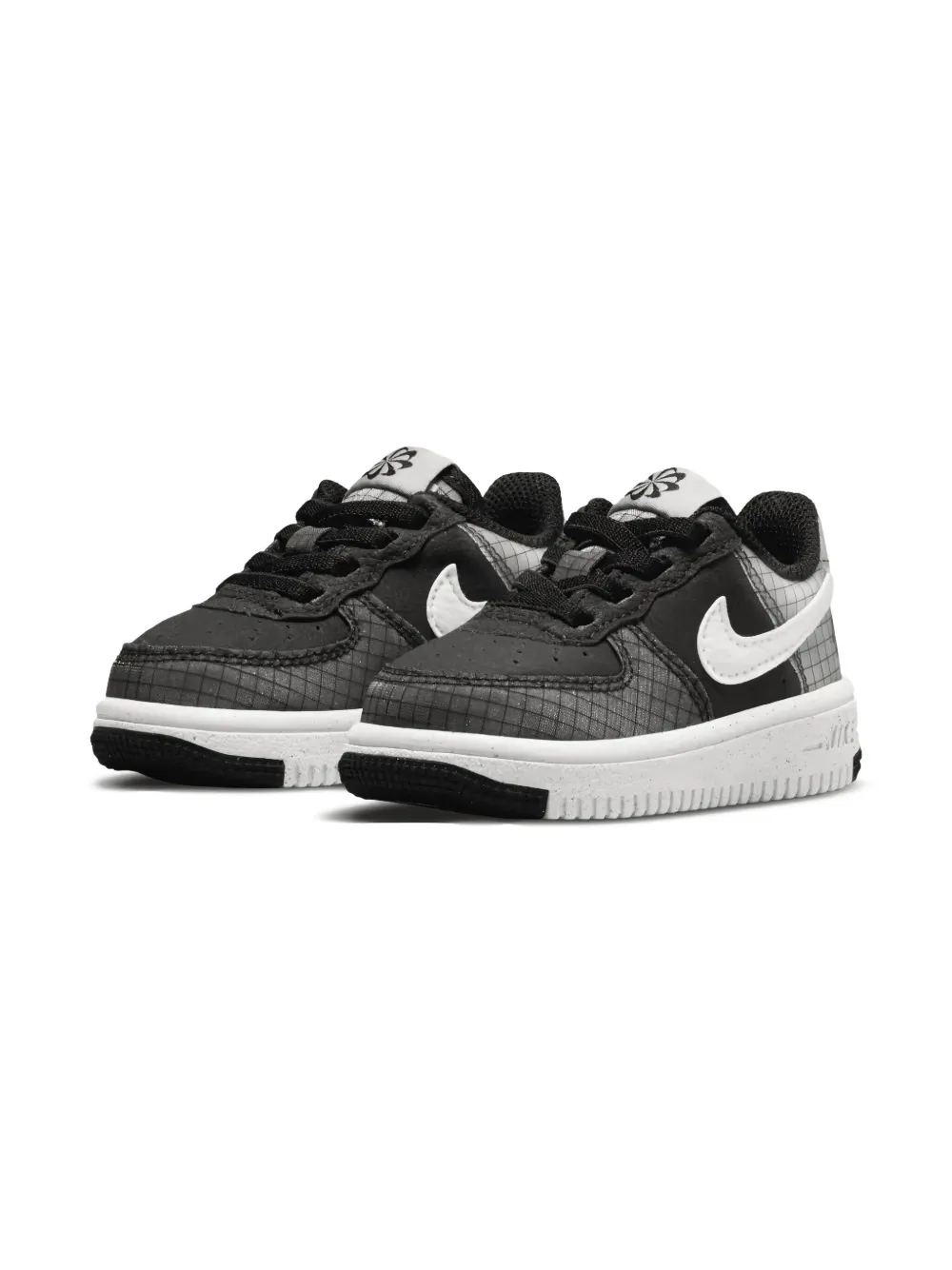 Nike Kids Force 1 Crater "Grid" sneakers Black
