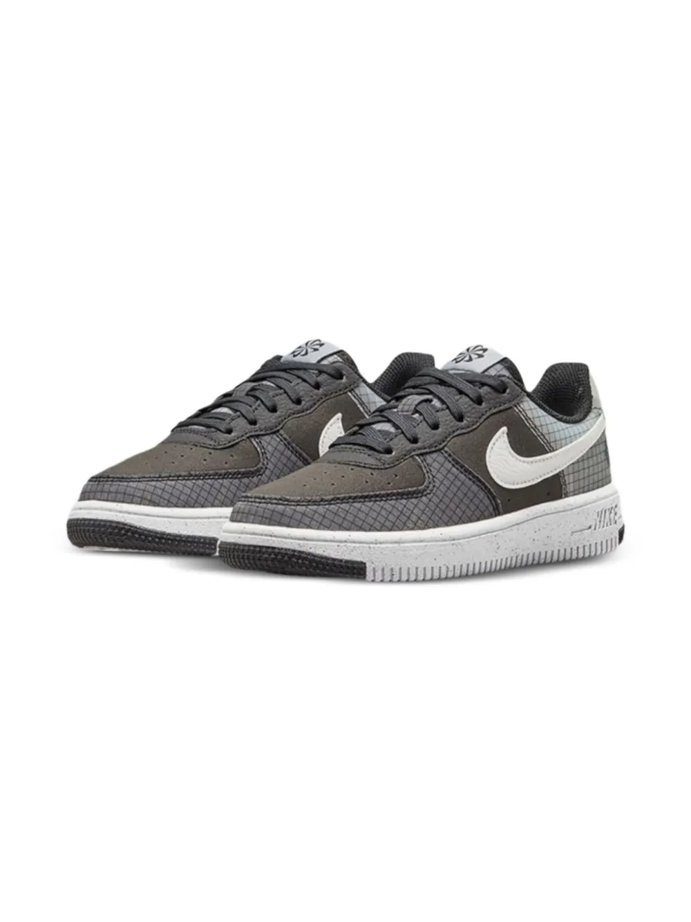 Nike Kids Force 1 Crater "Grid" sneakers Zwart