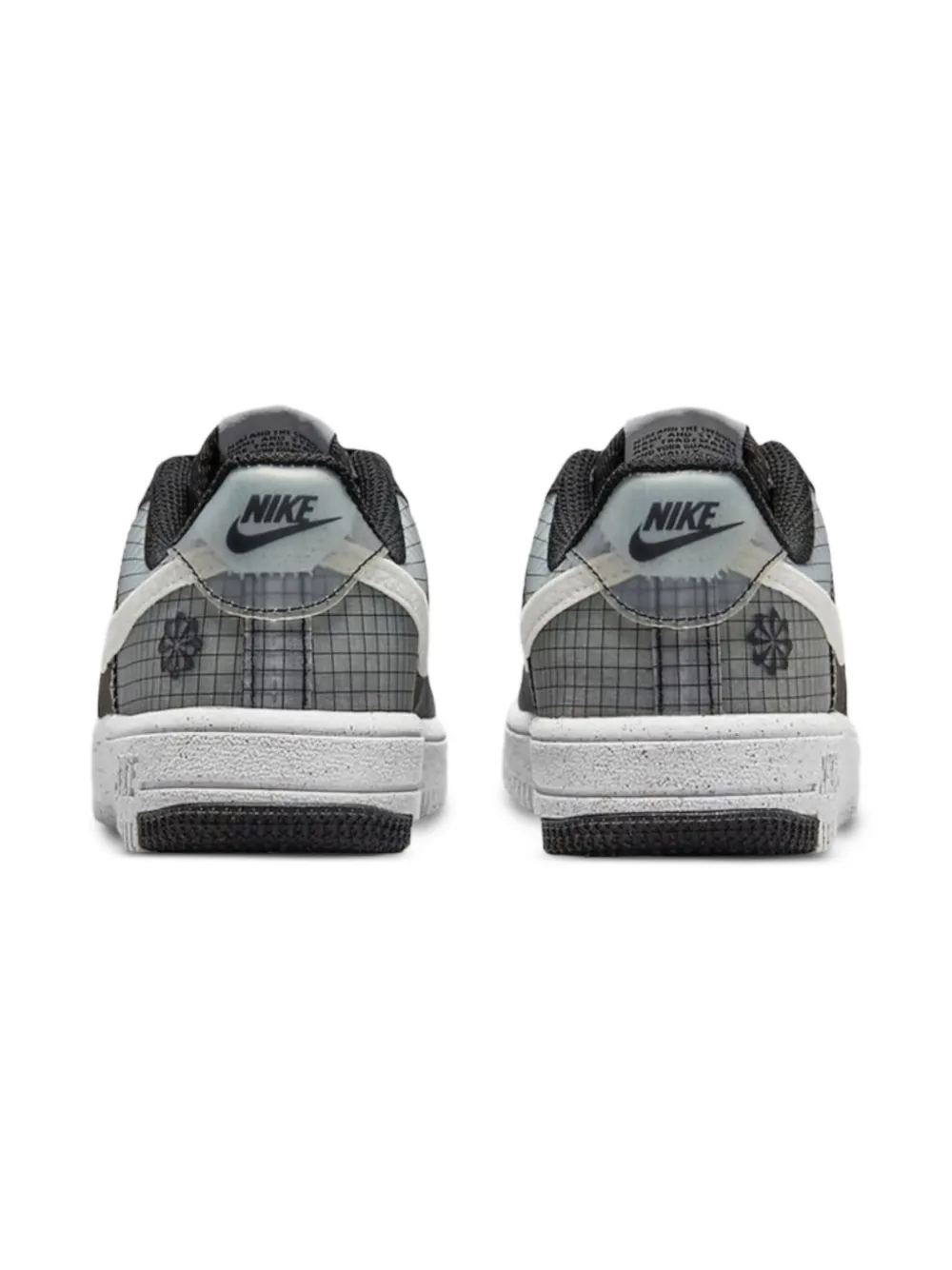 Nike Kids Force 1 Crater "Grid" sneakers Zwart