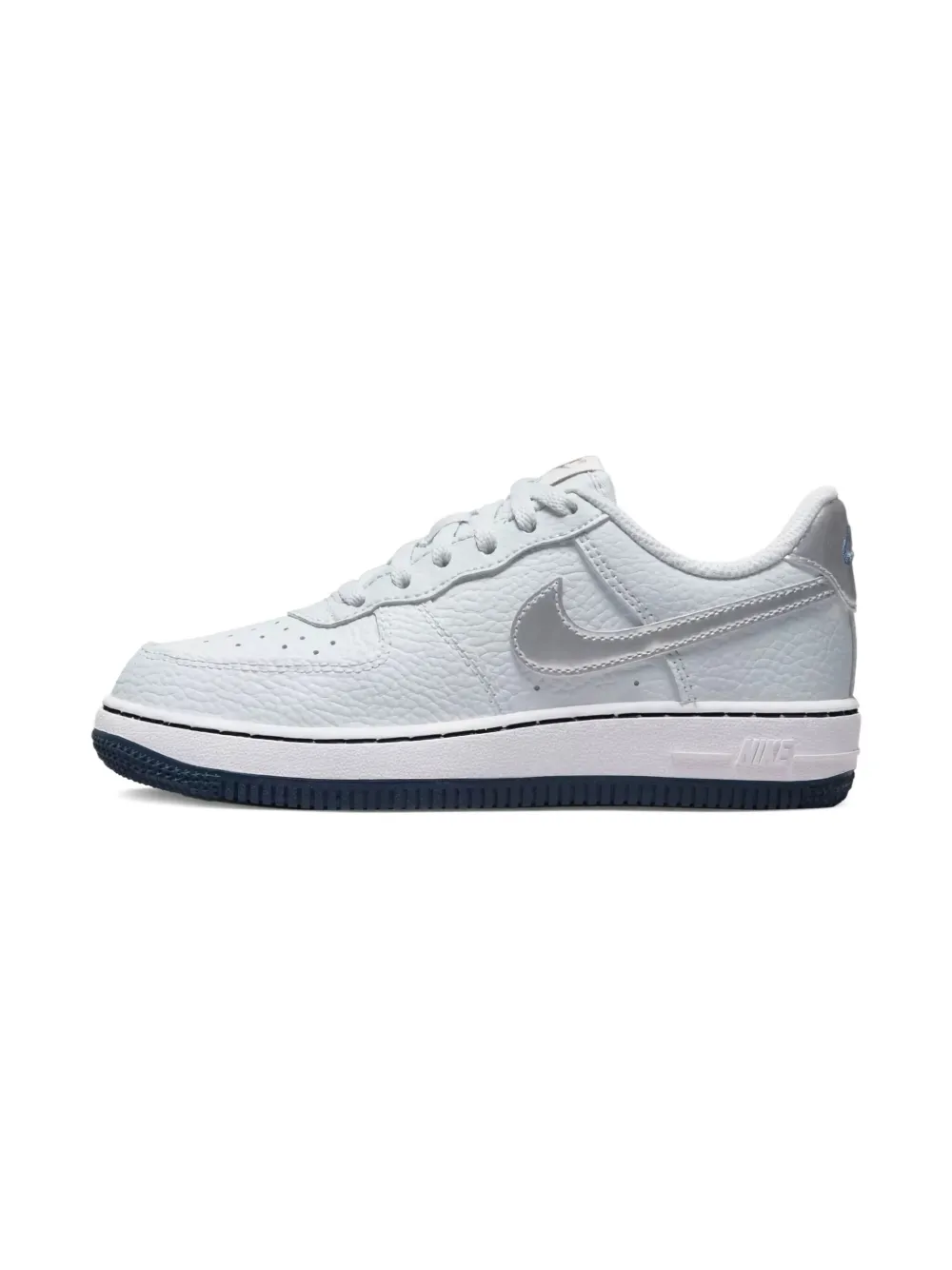 Nike Kids Air Force 1 "Metallic Silver" sneakers Grey