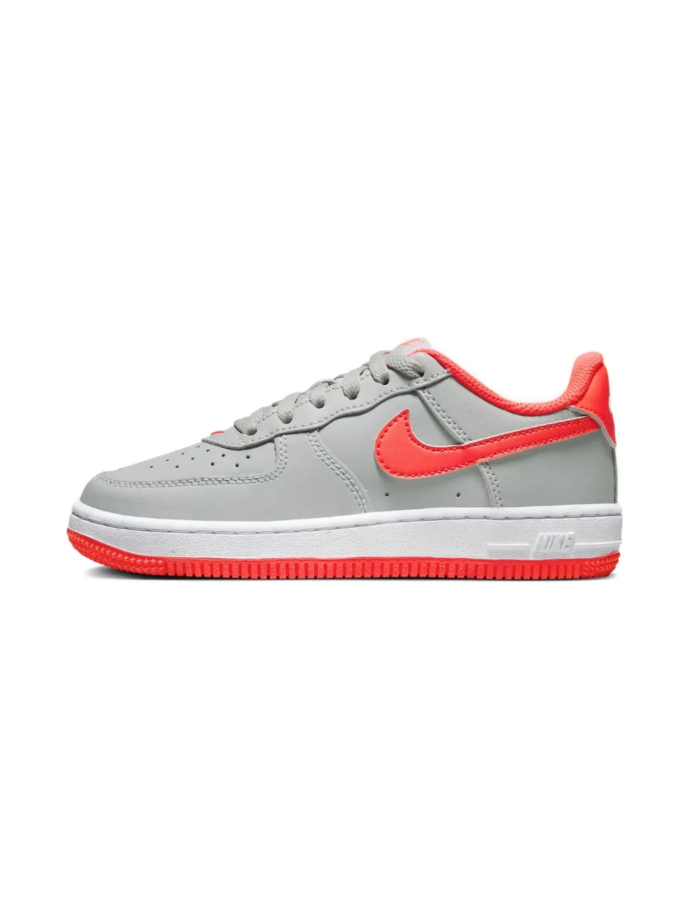 Nike Kids Force 1 PS "Grey Red" sneakers