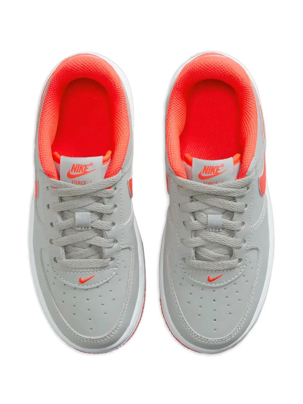 Nike Kids Force 1 PS "Grey Red" sneakers