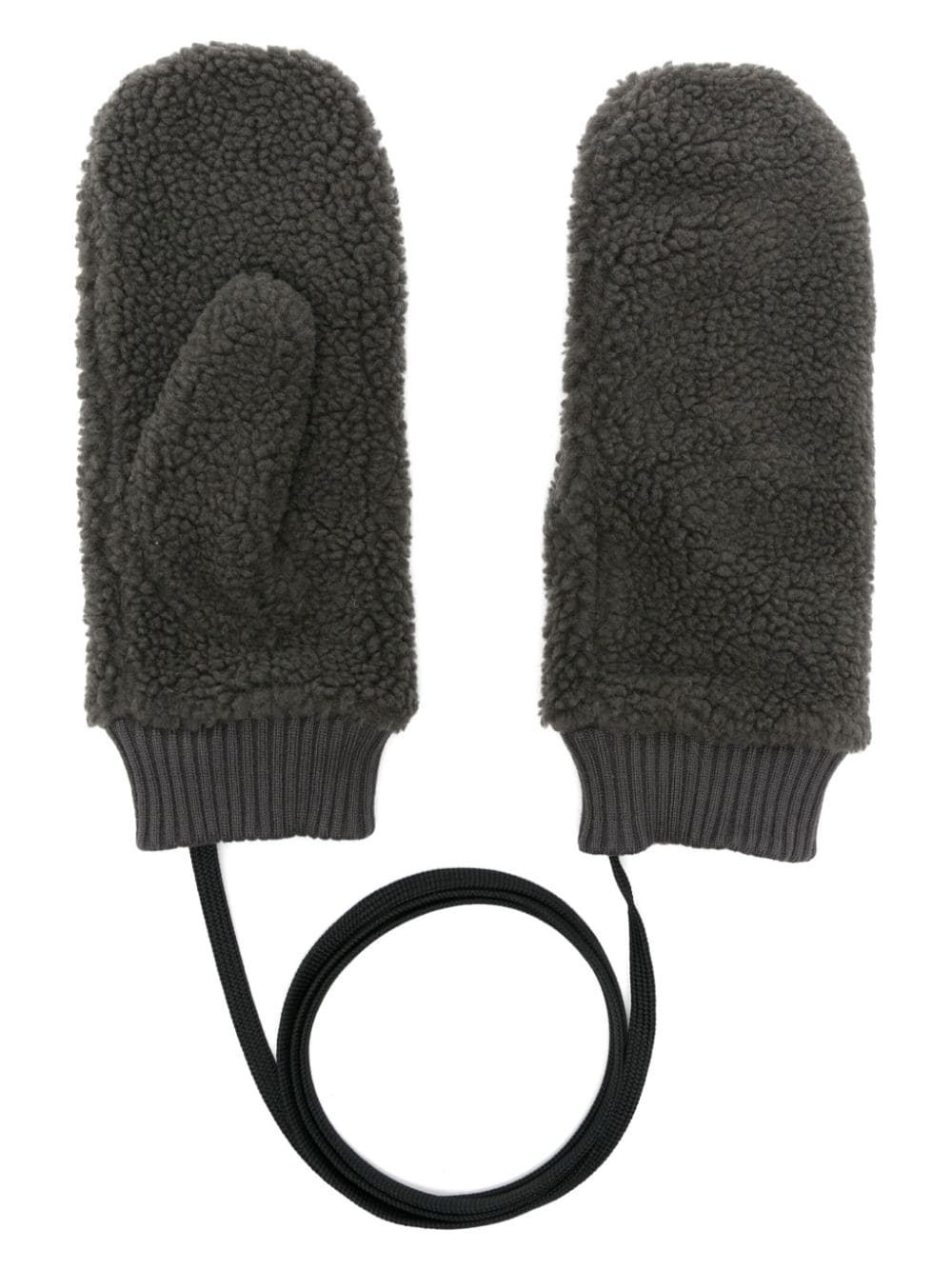 Samsoe & Samsoe Nadia Full-finger Fleece Gloves In Gray