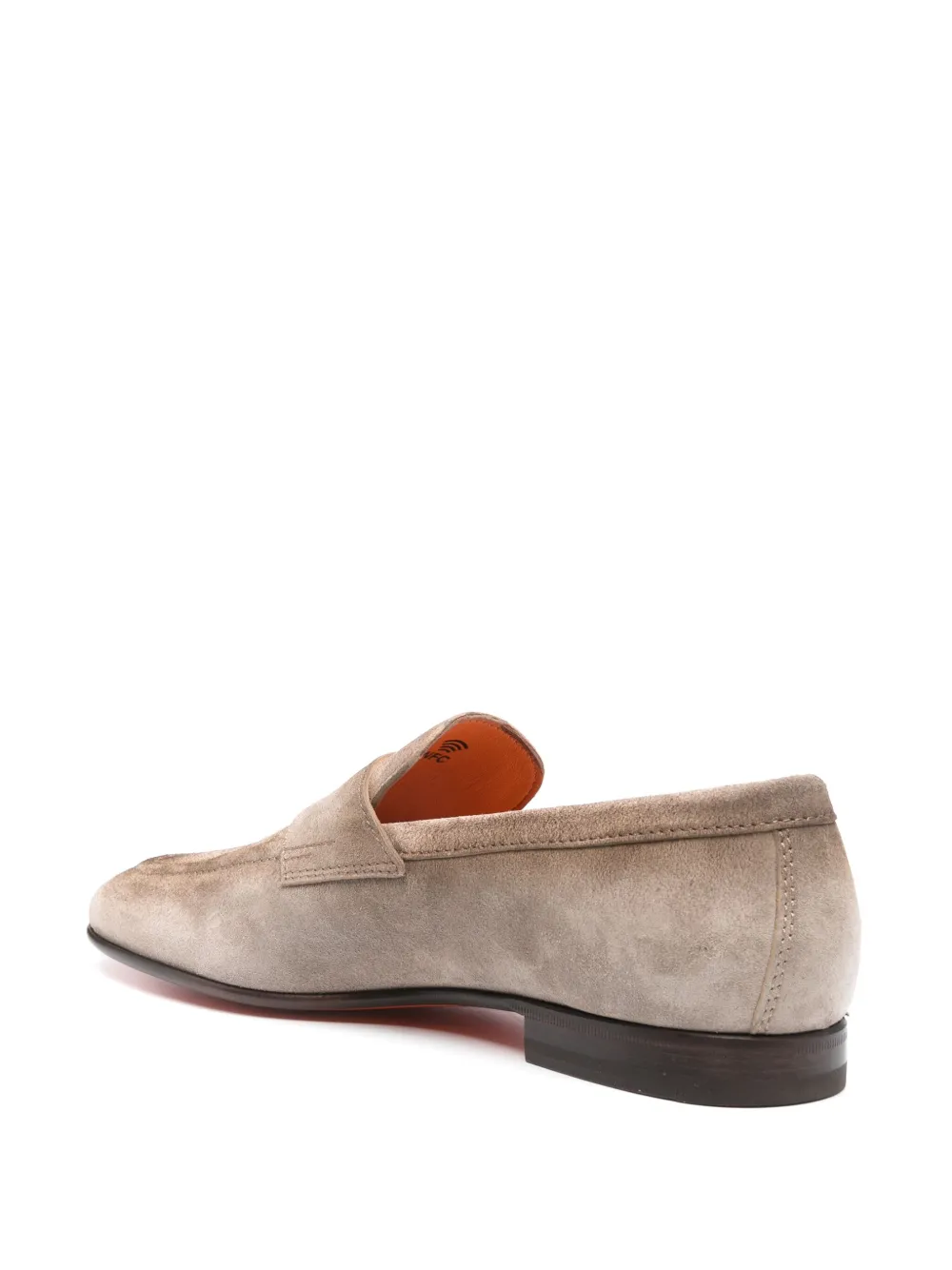 Santoni suede loafers Neutrals