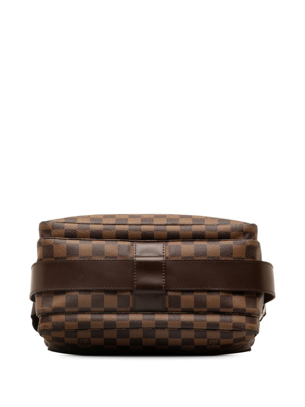 Pre-owned Louis Vuitton Damier Ebene Naviglio 斜挎包（2006年典藏款） In Brown