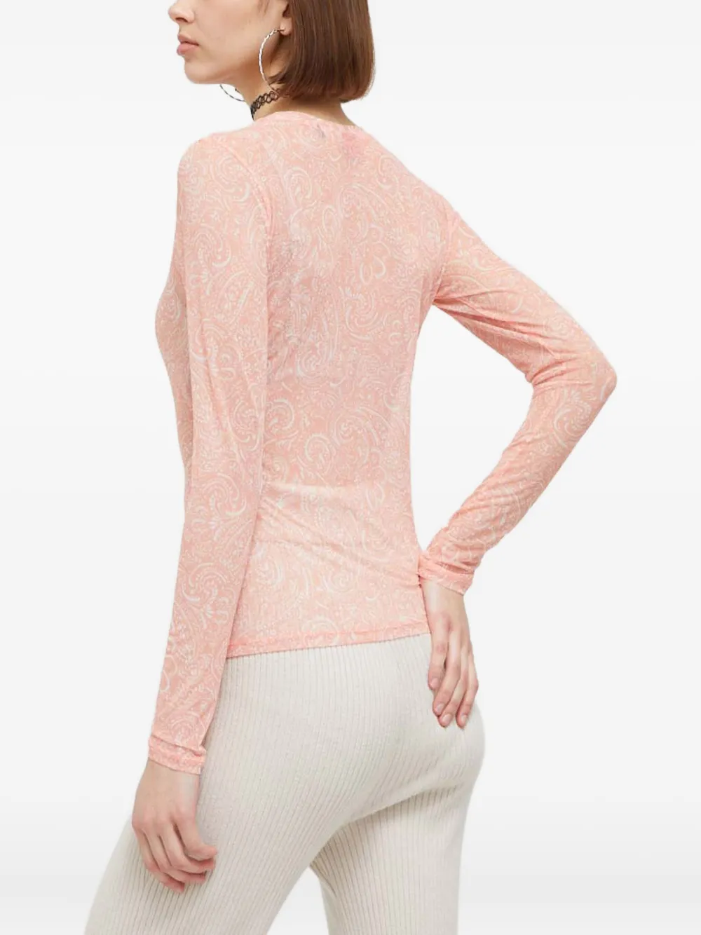 HUGO paisley-pattern long-sleeve T-shirt | Shirts | Image 2