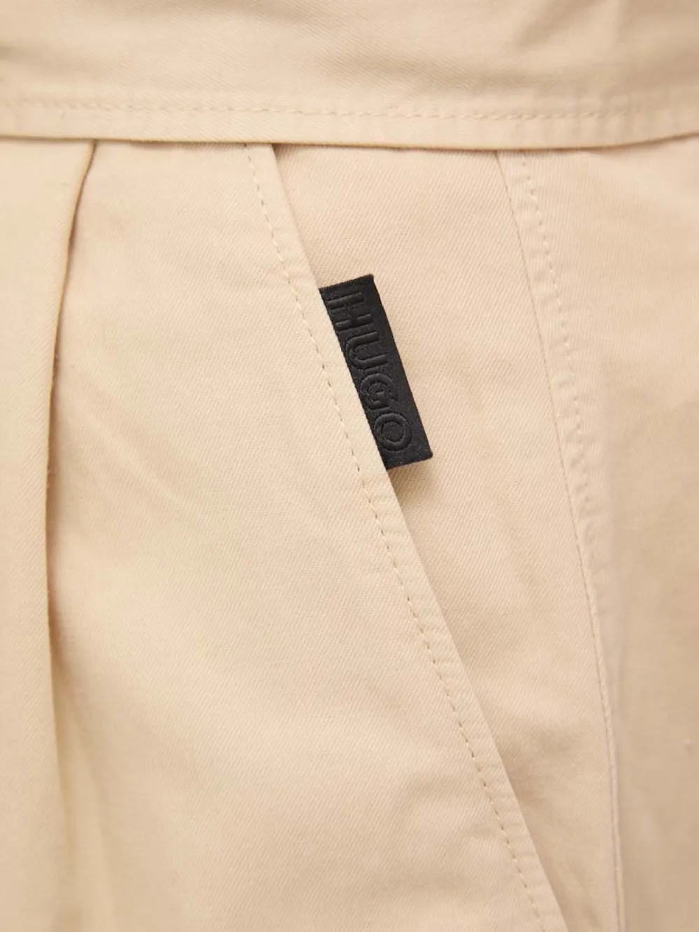 HUGO Shorts met ceintuur Beige