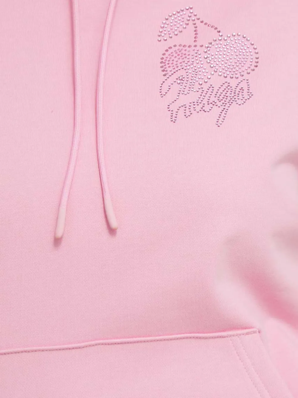 HUGO Hoodie verfraaid met trekkoord Roze