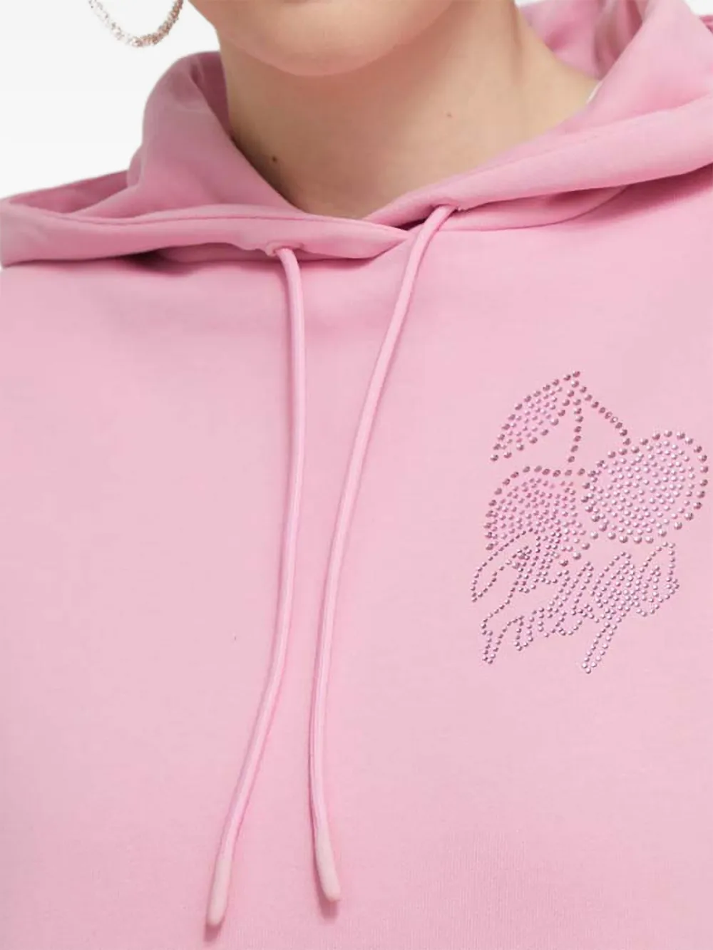 HUGO Hoodie verfraaid met trekkoord Roze