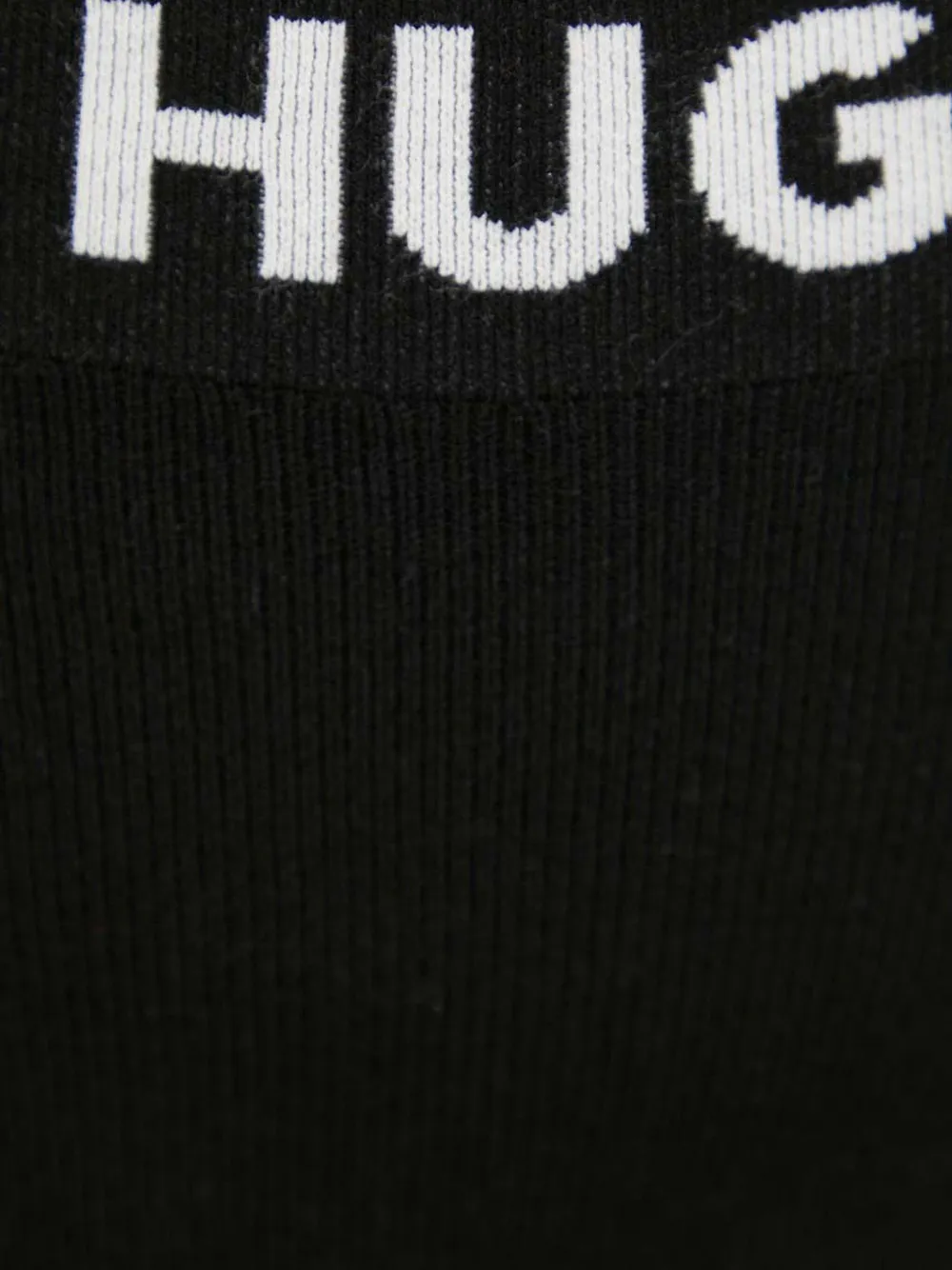 Hugo Boss Logo-waistband Mini Skirt In Black
