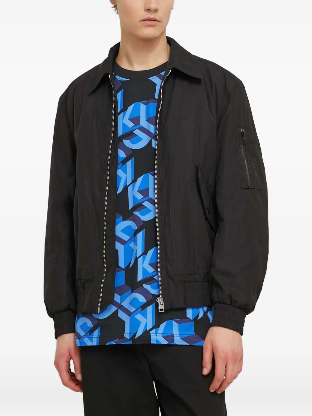 HUGO zip-pocket jacket | Black | Image 1