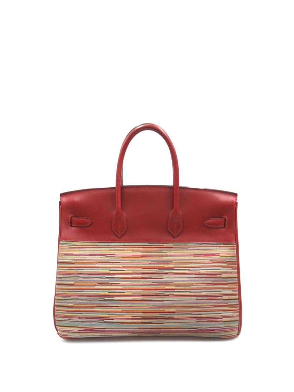 Hermès Pre-Owned 2002 Box Calf Vibrato Suede Birkin Retourne 35 handbag - Veelkleurig