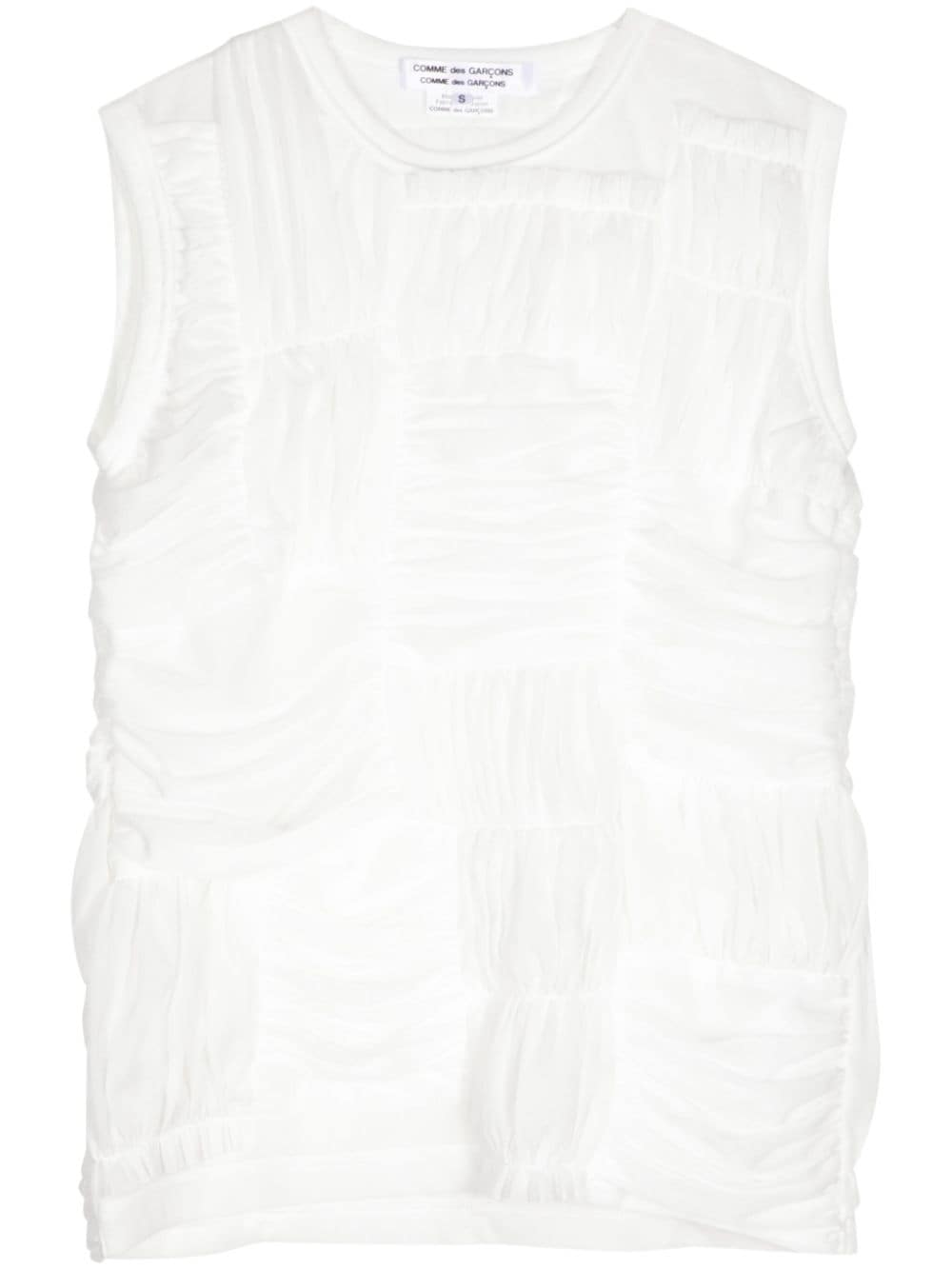 ruched-panels tank top