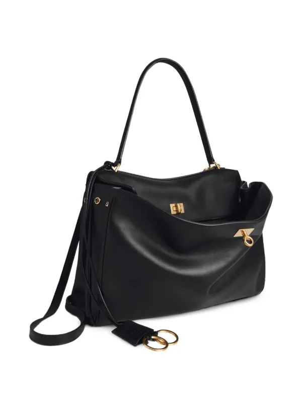 RODEO BAG ブラック ハンドバッグ ターンロック式 Balenciaga ロデオ レザーバッグ | ブラック | FARFETCH JP
