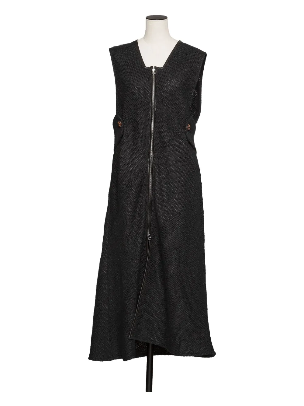 Muller Of Yoshiokubo Slow zip button midi dress | Black | Image 1