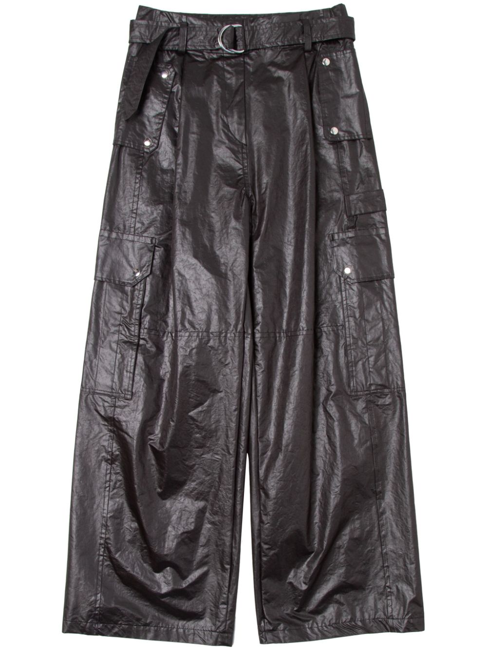 wide-leg cargo trousers