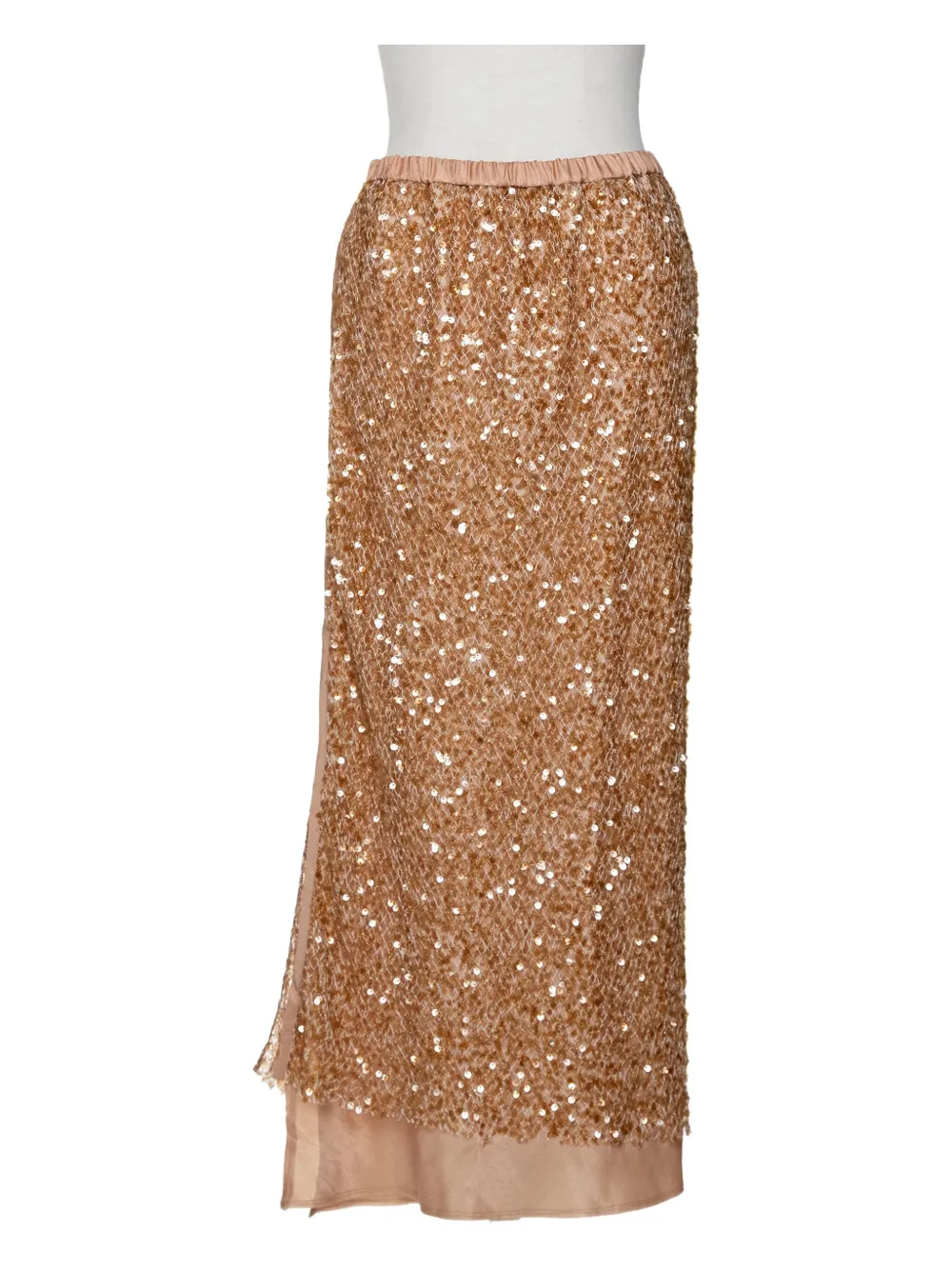 Muller Of Yoshiokubo Abyssal sequin-embellished midi skirt | Neutrals | Image 1