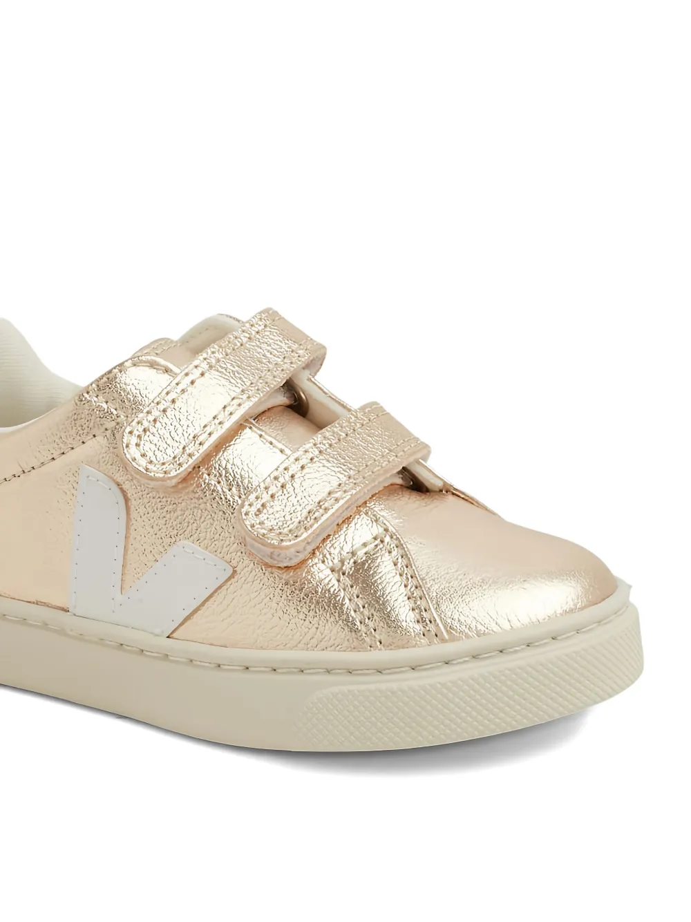 VEJA Kids logo-embellished sneakers Gold
