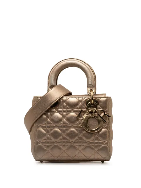 Christian Dior Pre-Owned 2019 Small Lambskin Cannage My ABCDior Lady Dior satchel