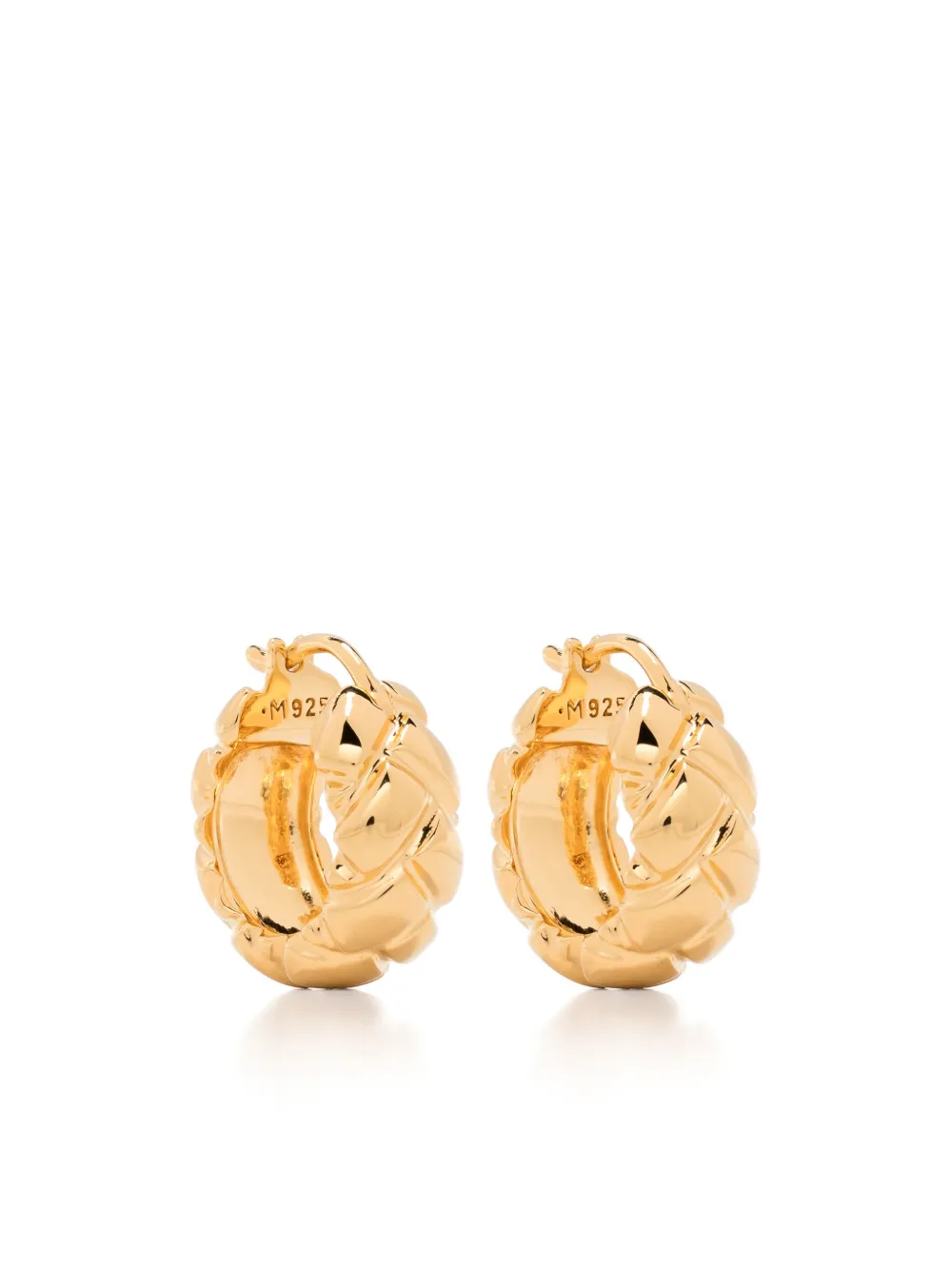 Missoma x Lucy Williams Waffle hoop earrings - ゴールドトーン Missoma x Lucy Williams Waffle hoop earrings - ゴールドトーン