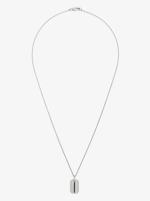 Missoma onyx black tag-pendant necklace