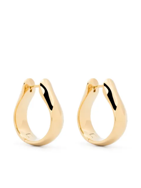 Tom Wood large Oyster hoop-design earrings