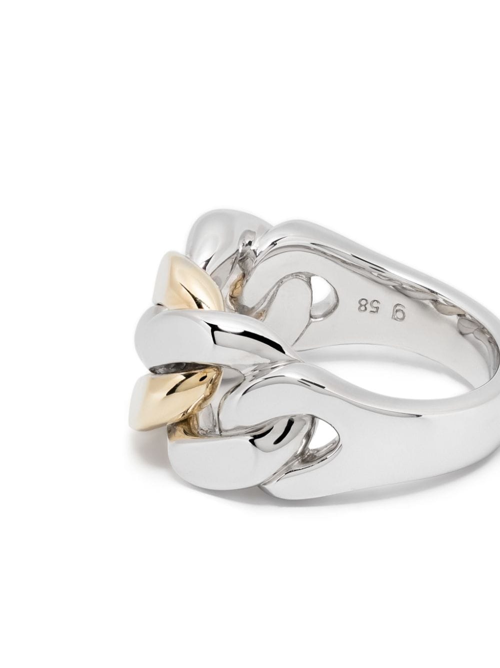 Shop Tom Wood Dean Duo Ring In Silver