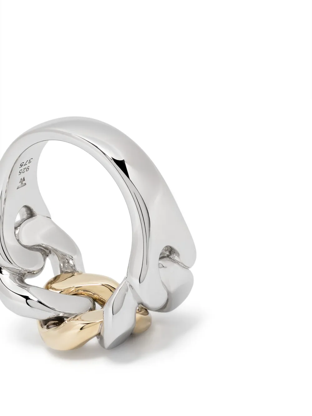 Shop Tom Wood Dean Duo Ring In Silver