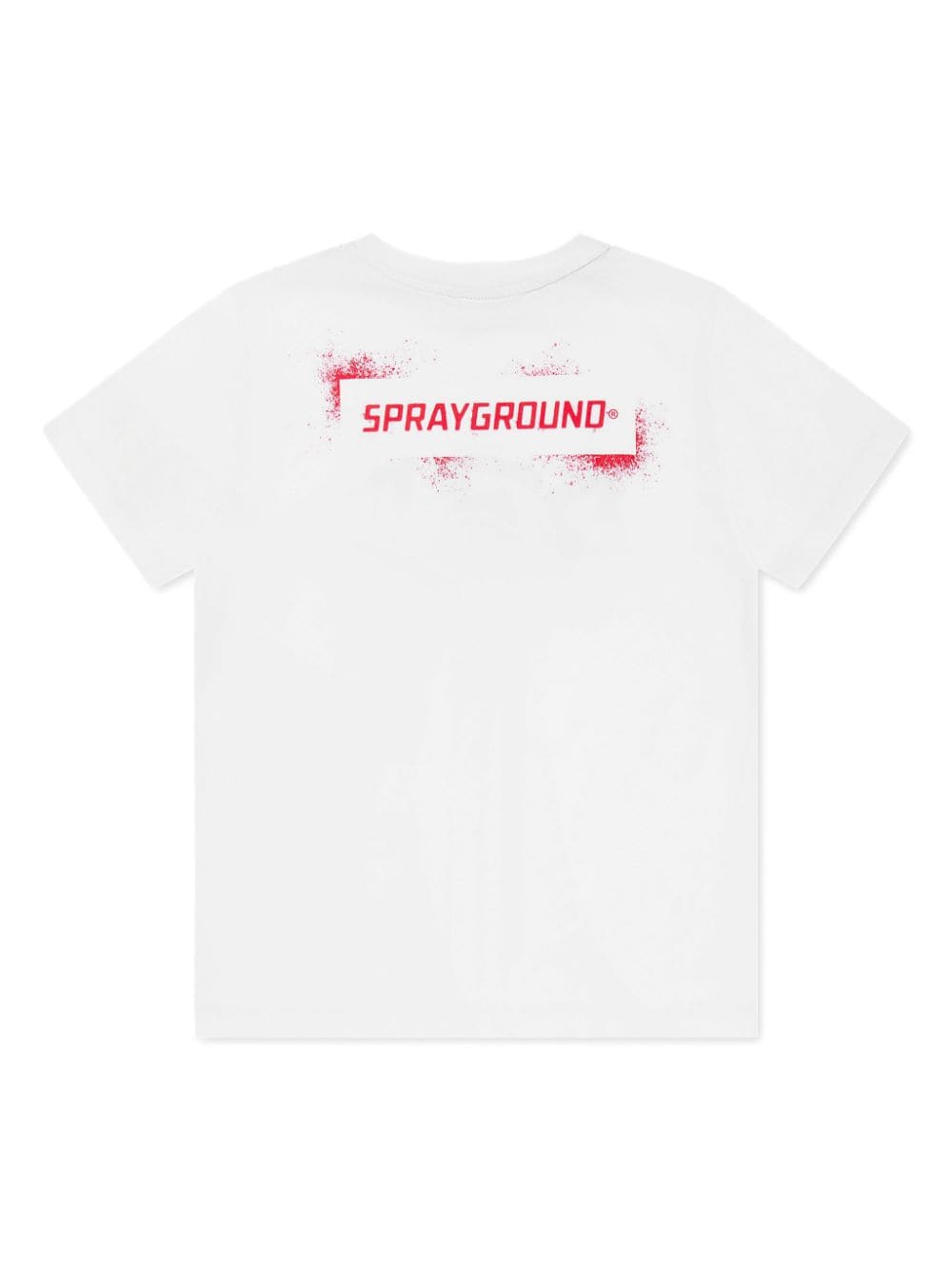 Sprayground kid logo-print cotton T-shirt - Wit