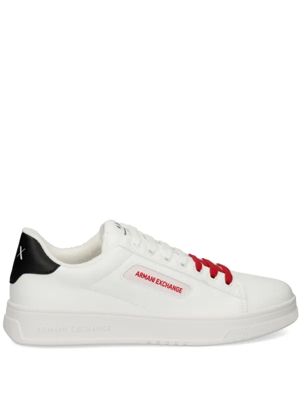 Armani Exchange レースアップ スニーカー | ホワイト | FARFETCH JP