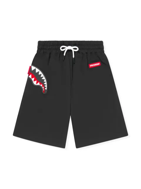 sprayground kid شورت بطبعة أسنان قرش مميزة