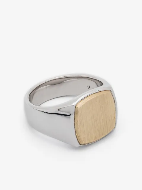 Tom Wood 9kt yellow gold Cushion ring