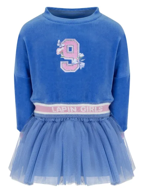 Lapin House combined jumper-tulle dress 